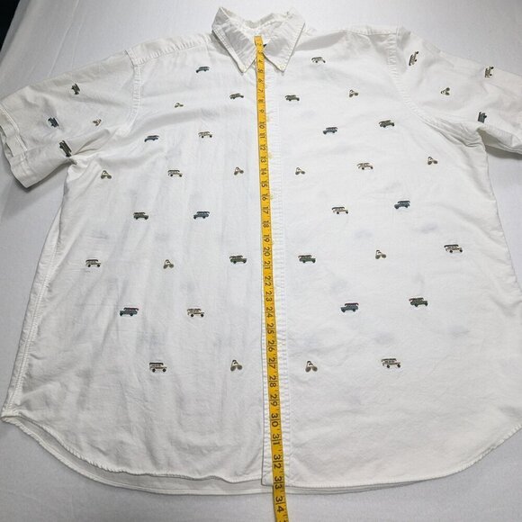 Polo Ralph Lauren Fun Shirt Short Sleeve Button Down Jeep Canoe Sunglasses Sz 3X - Picture 6 of 13